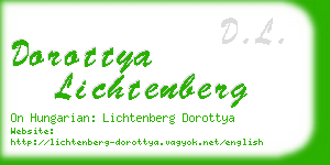 dorottya lichtenberg business card